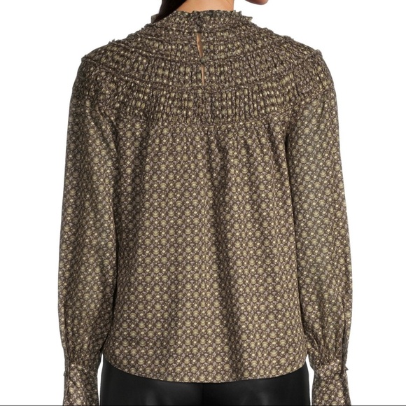 Rebecca Taylor | NWT Feather Fleur Smocked Top Blouse Size 0 - Picture 3 of 8